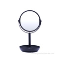 Miroir de maquillage de table cosmétique grossissant de forme ronde